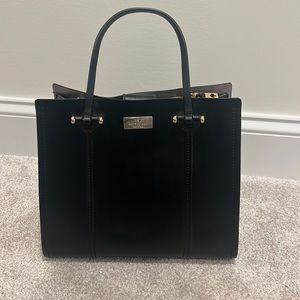 Black structured Kate spade bag